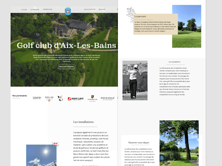 Cover image for Golfclub website