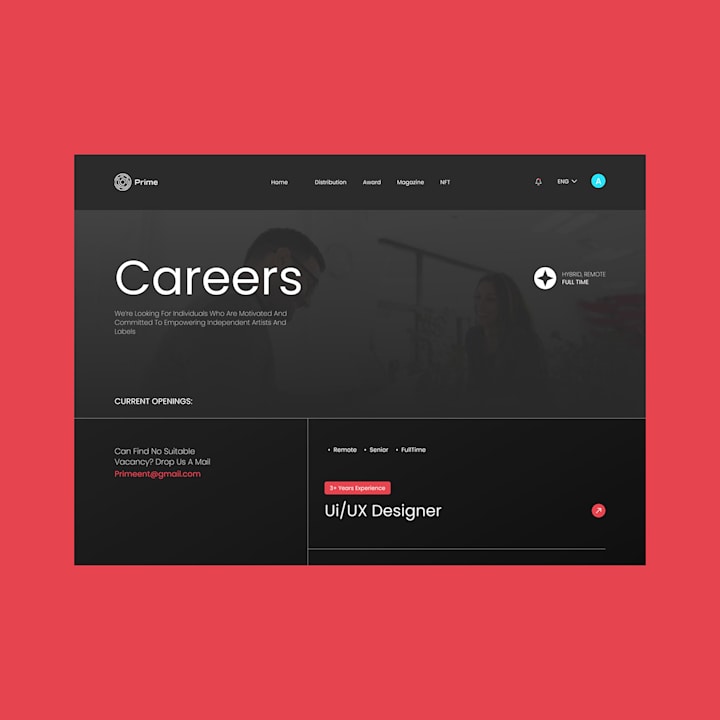 Cover image for Prime Universal Career Page