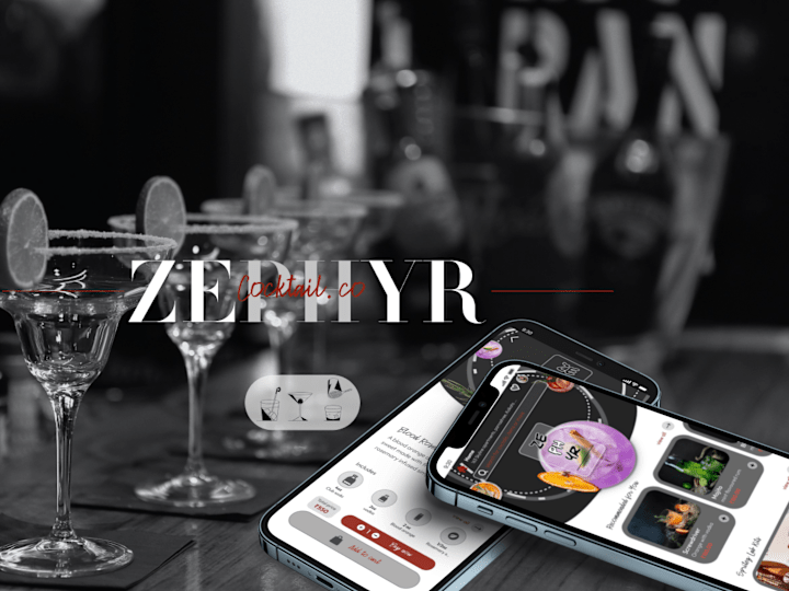 Cover image for Zephyr: High-end drink| Mobile App| Branding| Logo