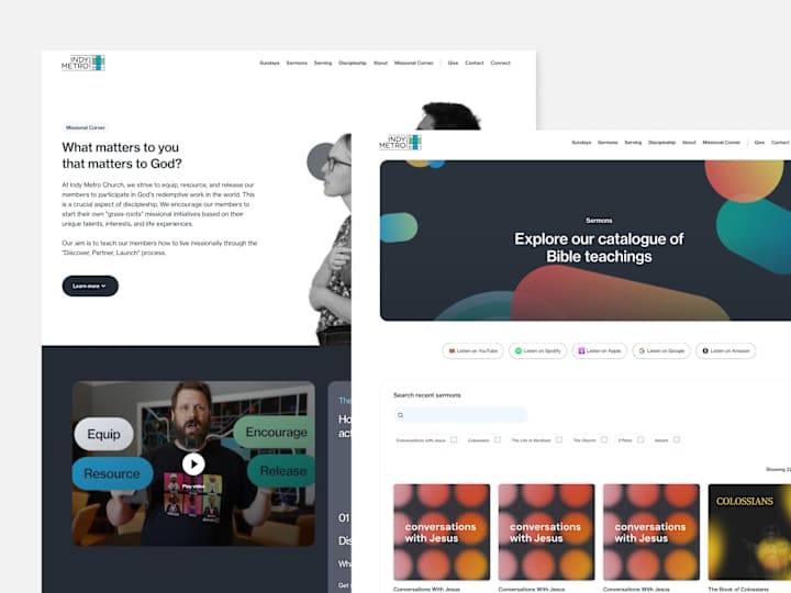 Cover image for Webflow Design & Development for Indy Metro Church