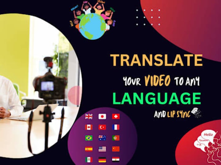 Cover image for I will translate your video and lip sync it to any language