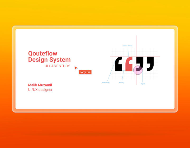 Cover image for QouteFlow design System - UI Case Study