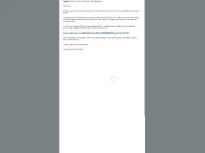 Cover image for Sample Email that showcase the subscriber's interest - YouTube