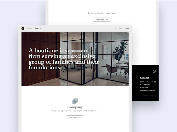 Cover image for Schoolcraft Capital | Webflow Development