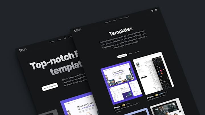 Cover image for Boon Design – Framer templates store