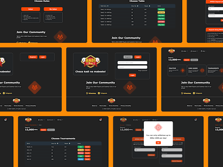 Cover image for Winning UI Design for KADI Pro Poker Platform