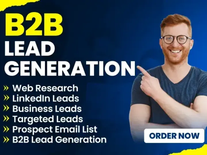 Cover image for I will do b2b lead generation and build prospect email list