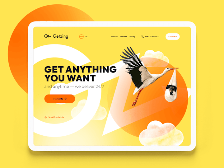 Cover image for Getzing Landing Page — Design & Development