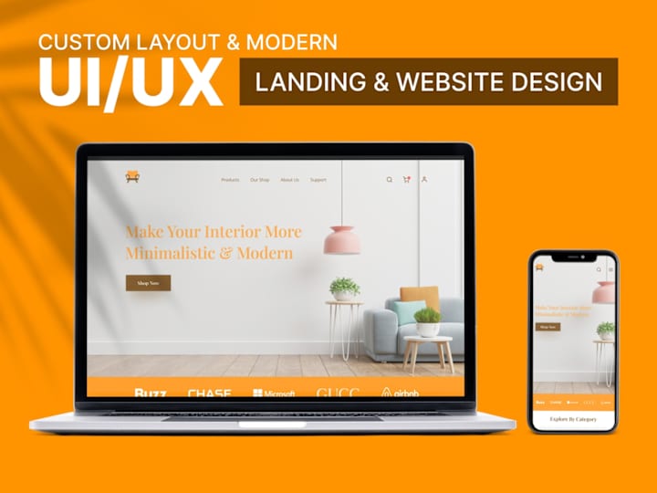 Cover image for Furniture Website and Landing Page Design