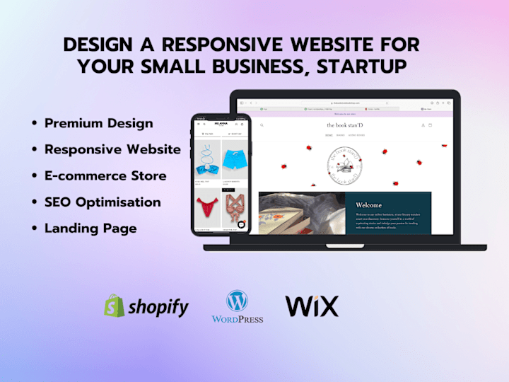 Cover image for Website Design for small business, startups