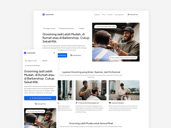 Cover image for KapsterKlik - Digital Platform for Barbers and Kapsters