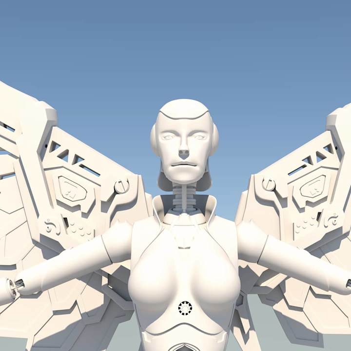 Cover image for 3D FEMALE Robot