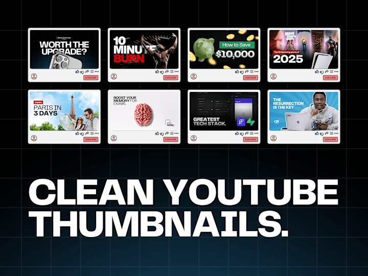 Cover image for Clean YouTube Thumbnail Design