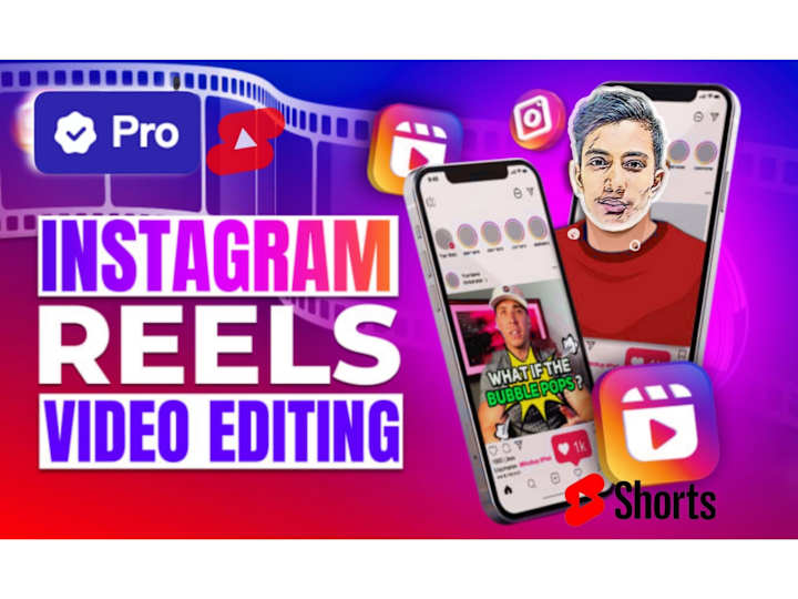 Cover image for instagram reels and youtube shorts video editing