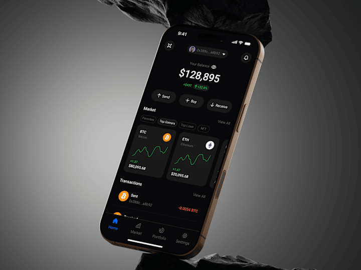 Cover image for Crypto trading Mobile App design