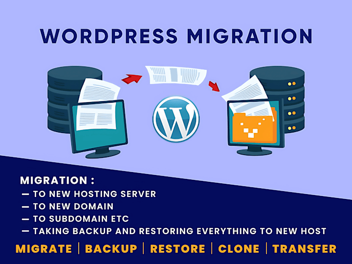 Cover image for You will get WordPress Backup, Cloning & Migration