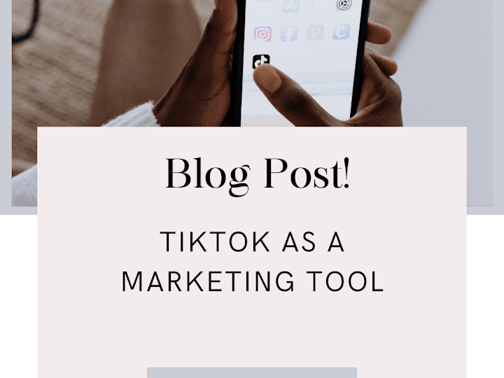 Cover image for Tiktok as a marketing tool.