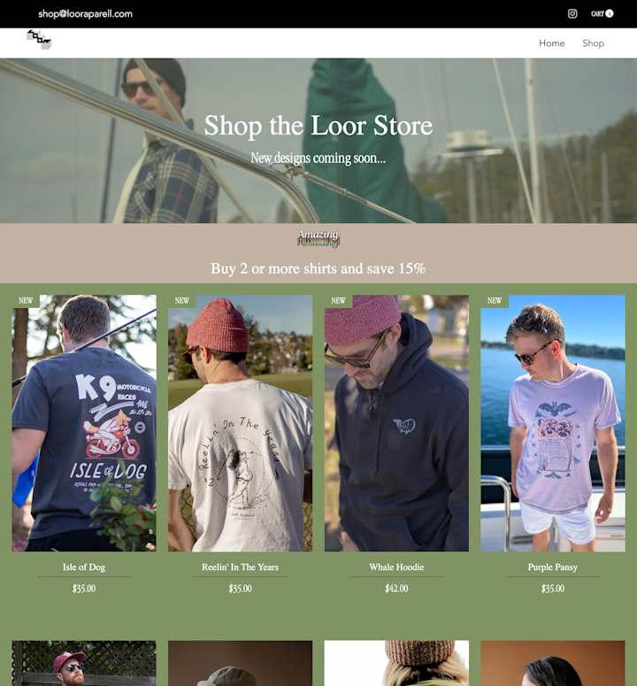 Cover image for Loor Apparel - eCommerce Website and Brand