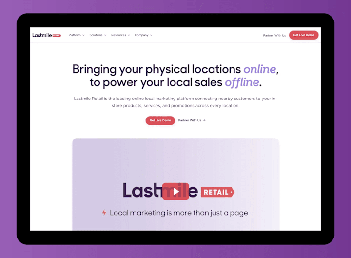 Cover image for Lastmile Retail: Web Design & Webflow Development