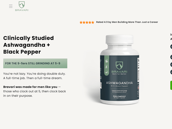Cover image for Shopify Development for Bravari Supplements