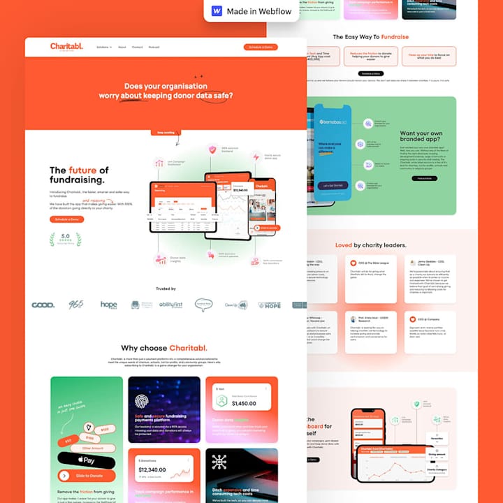 Cover image for Charitabl. - Webflow Development