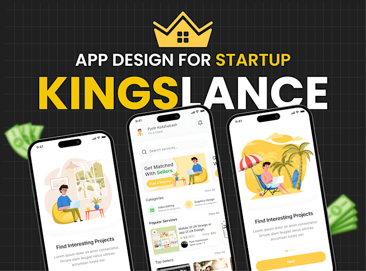 Cover image for 💼 Kingslance - Freelance Mobile App Design - UIUX 🎯 