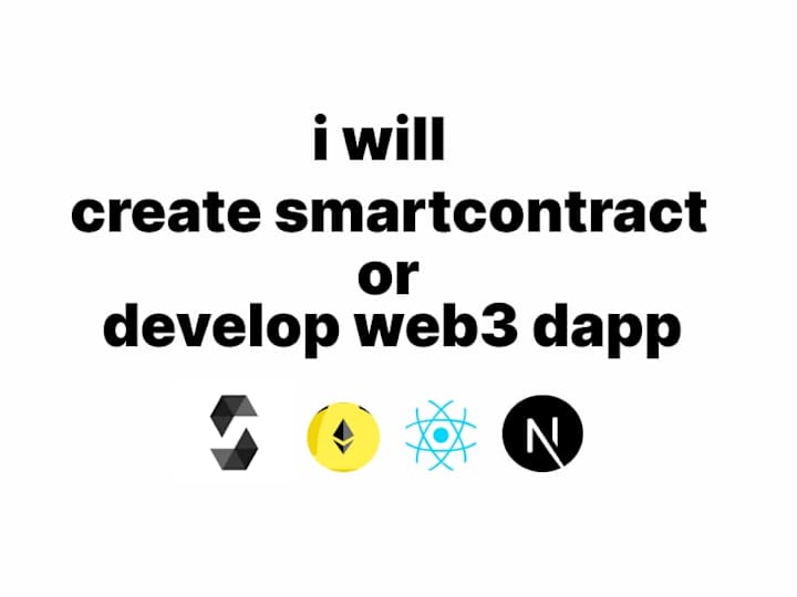 Cover image for create smart contract or develop dapp web3 dex ico