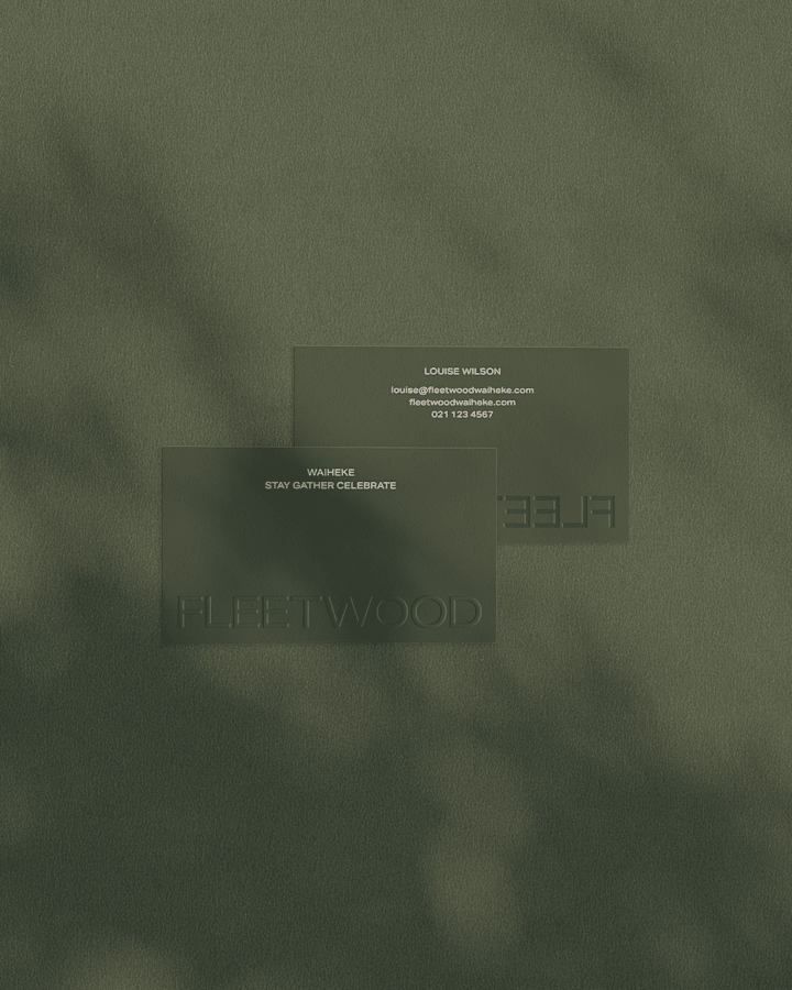 Cover image for Fleetwood Waiheke | Brand Identity
