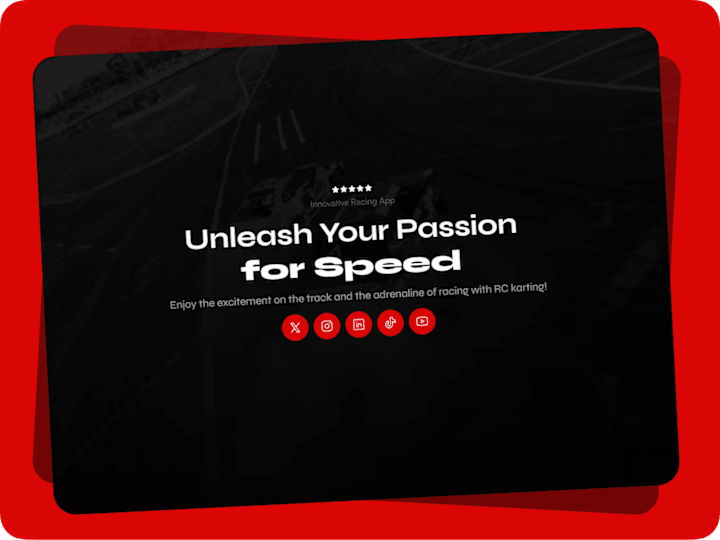 Cover image for Innovative Racing App Landing Page ✦ Framer Design & Development