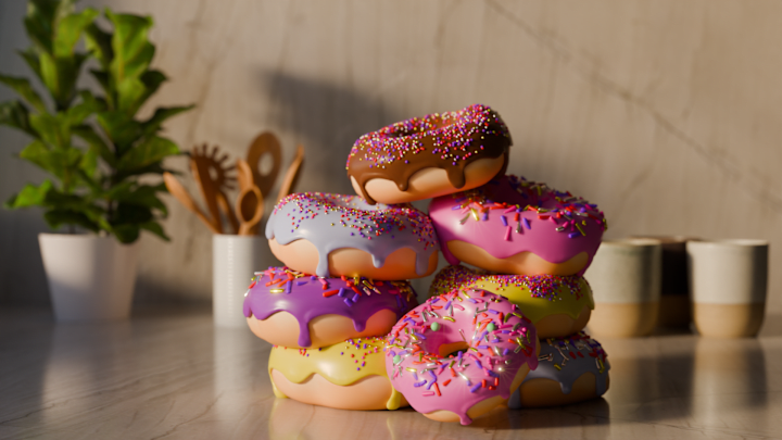 Cover image for The Sweet Render: Crafting a 3D Doughnut