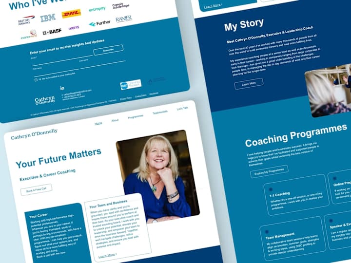 Cover image for Brand strategy and website redesign for a Career Coach