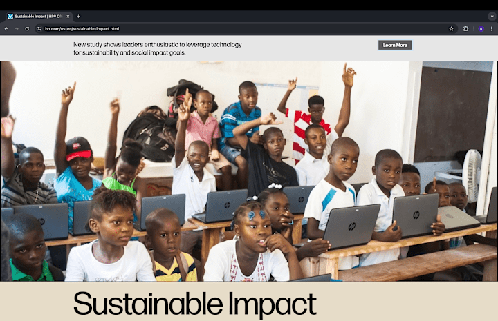 Cover image for HP Sustainable Impact