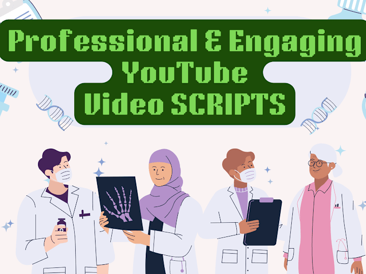 Cover image for Evidence-based, Engaging, YouTube SCRIPTS in HEALTH niche 