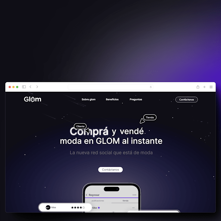 Cover image for Glom  - Framer LandingPage