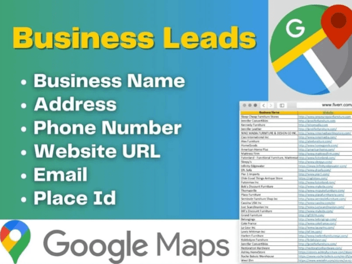 Cover image for I will do data scraping lead generation google maps b2b.