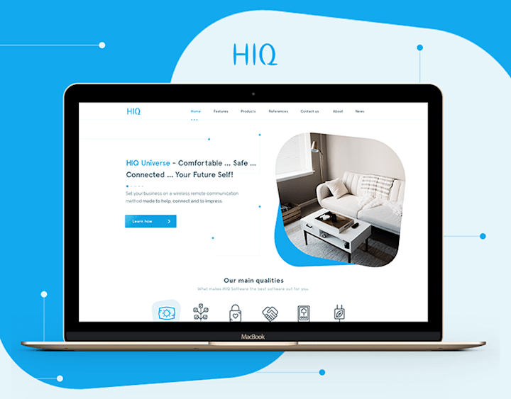 Cover image for Hiq-Home.com Redesign on Behance