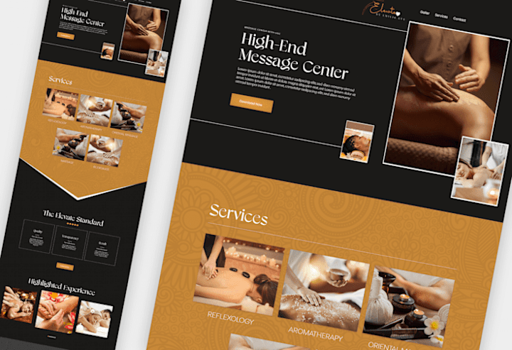 Cover image for Spa & Massage Center Website