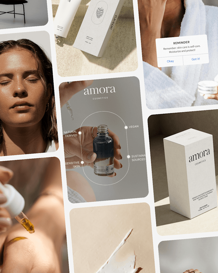 Cover image for Amore, a skincare brand