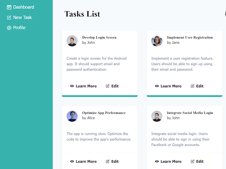 Cover image for Tasks App