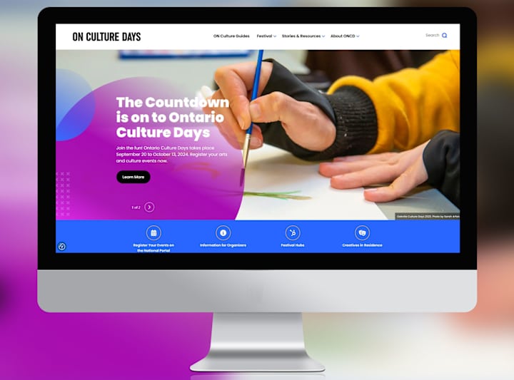 Cover image for Custom WordPress Website - Ontario Culture Days