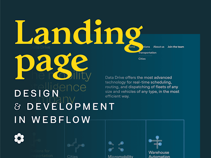 Cover image for Landing page - design + development (Webflow / Framer)