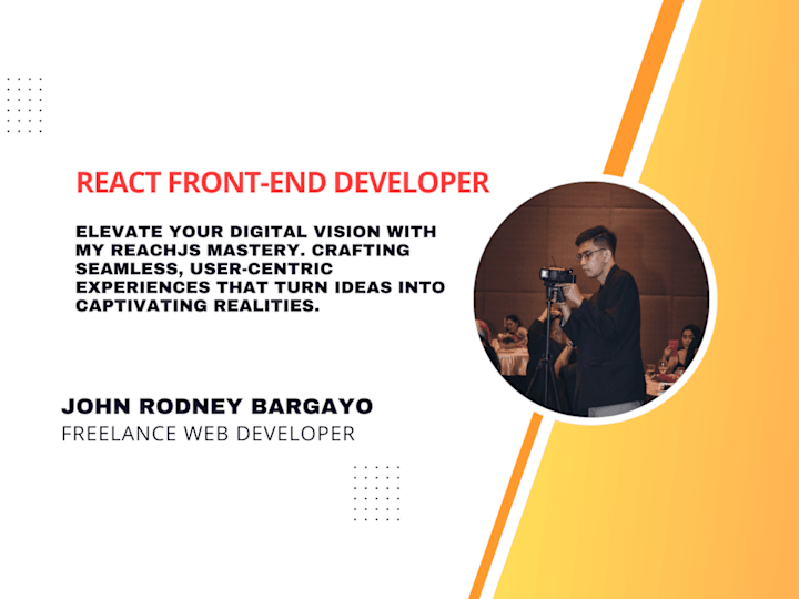 Cover image for React Front-End Developer