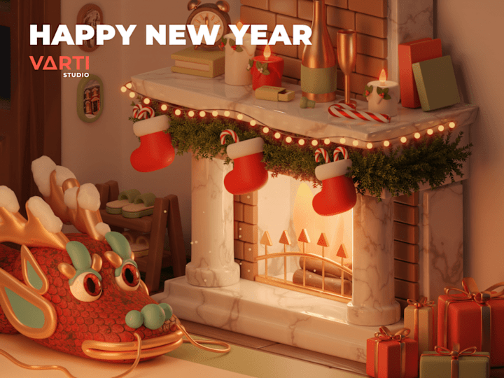 Cover image for Happy New Year: Graphic Design | 3d Motion