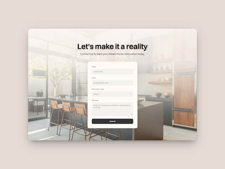 Cover image for Renovations by Brady - Framer Website