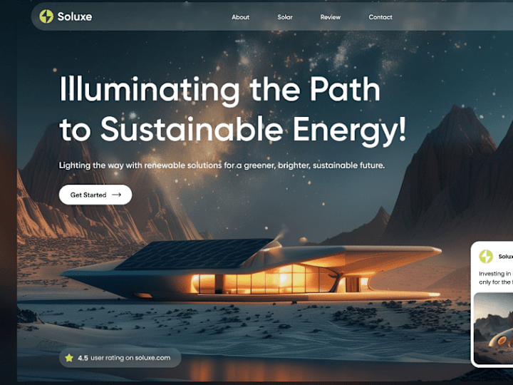 Cover image for Soluxe - Solar Panel Website
