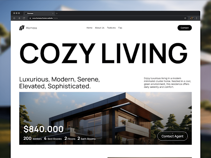 Cover image for Landing Page Real Estate