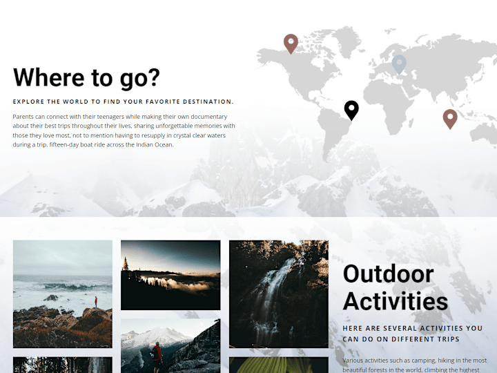 Cover image for Travelling website layout, Talking about travel