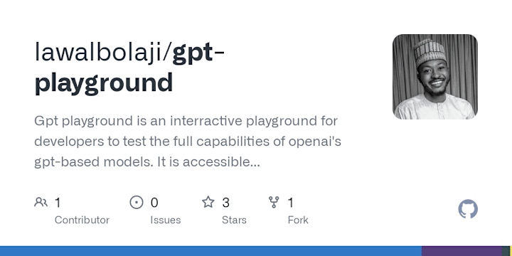 Cover image for lawalbolaji/gpt-playground