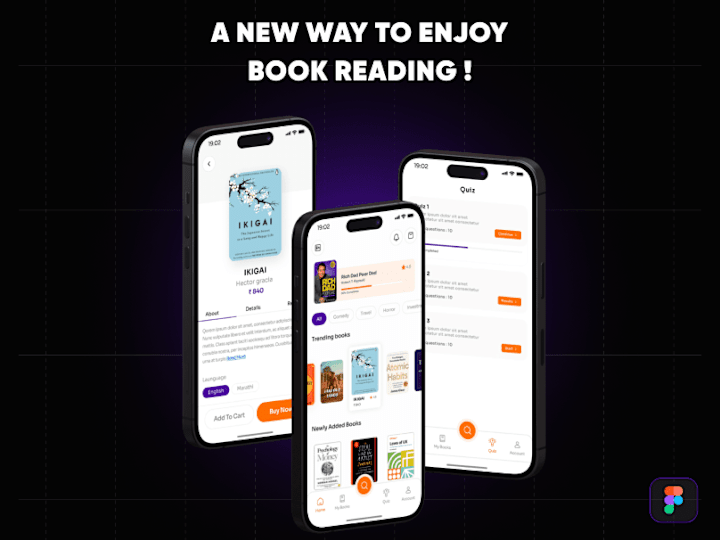 Cover image for Digital book reading app I UI/UX design