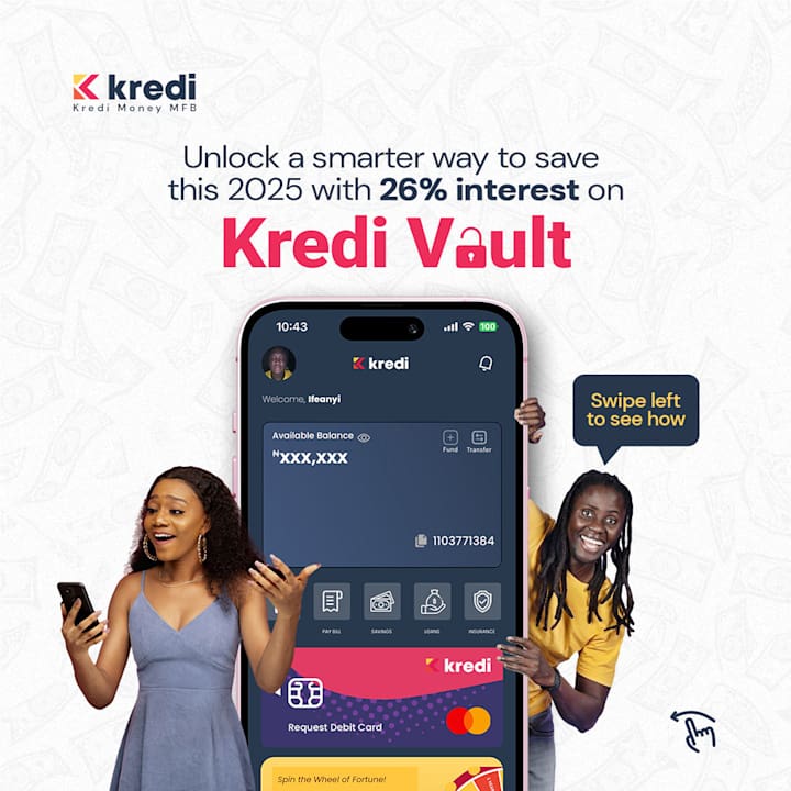Cover image for Kredi Vault – Save Smart, Save Secure with KrediBank